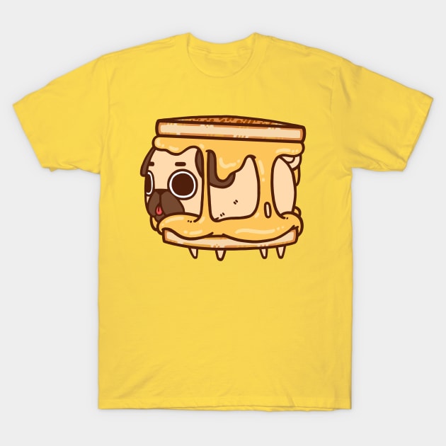 Grilled Cheese Puglie T-Shirt by Puglie Pug 